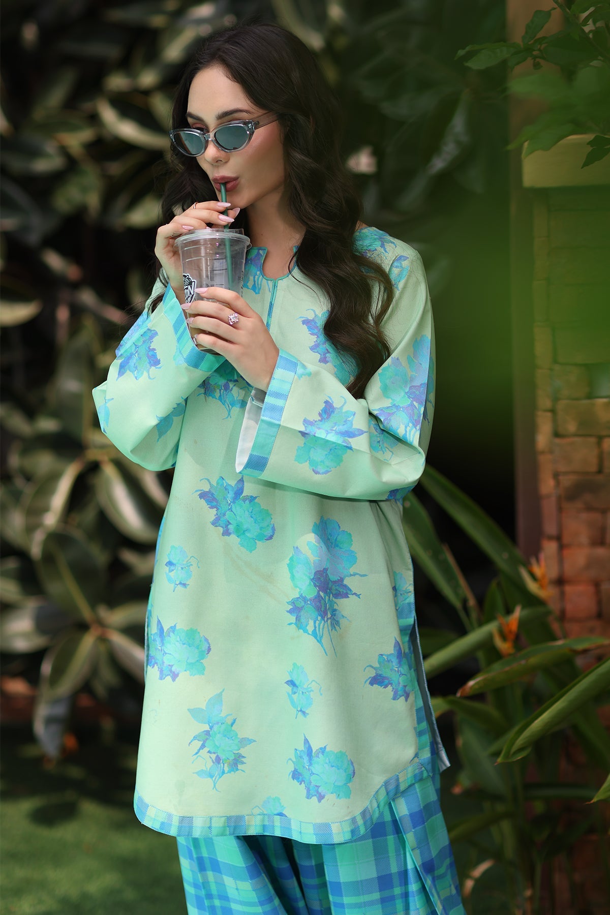 2-PC Cotton Printed Suit CNP-5-109Z