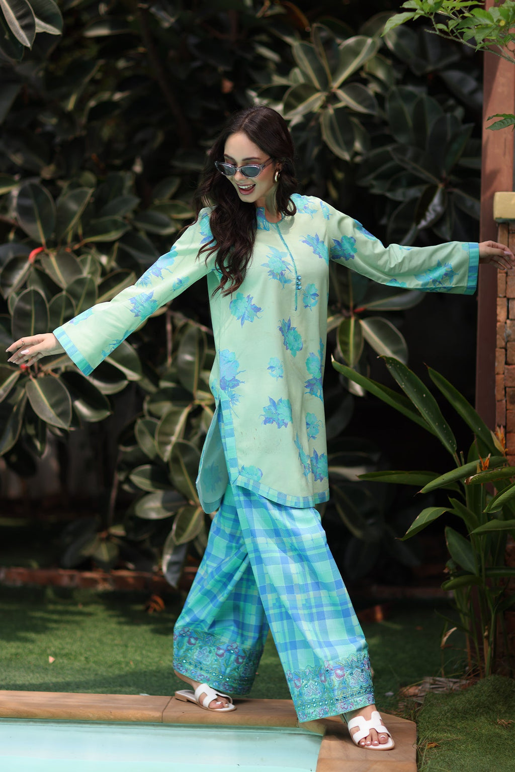 2-PC Cotton Printed Suit CNP-5-109Z