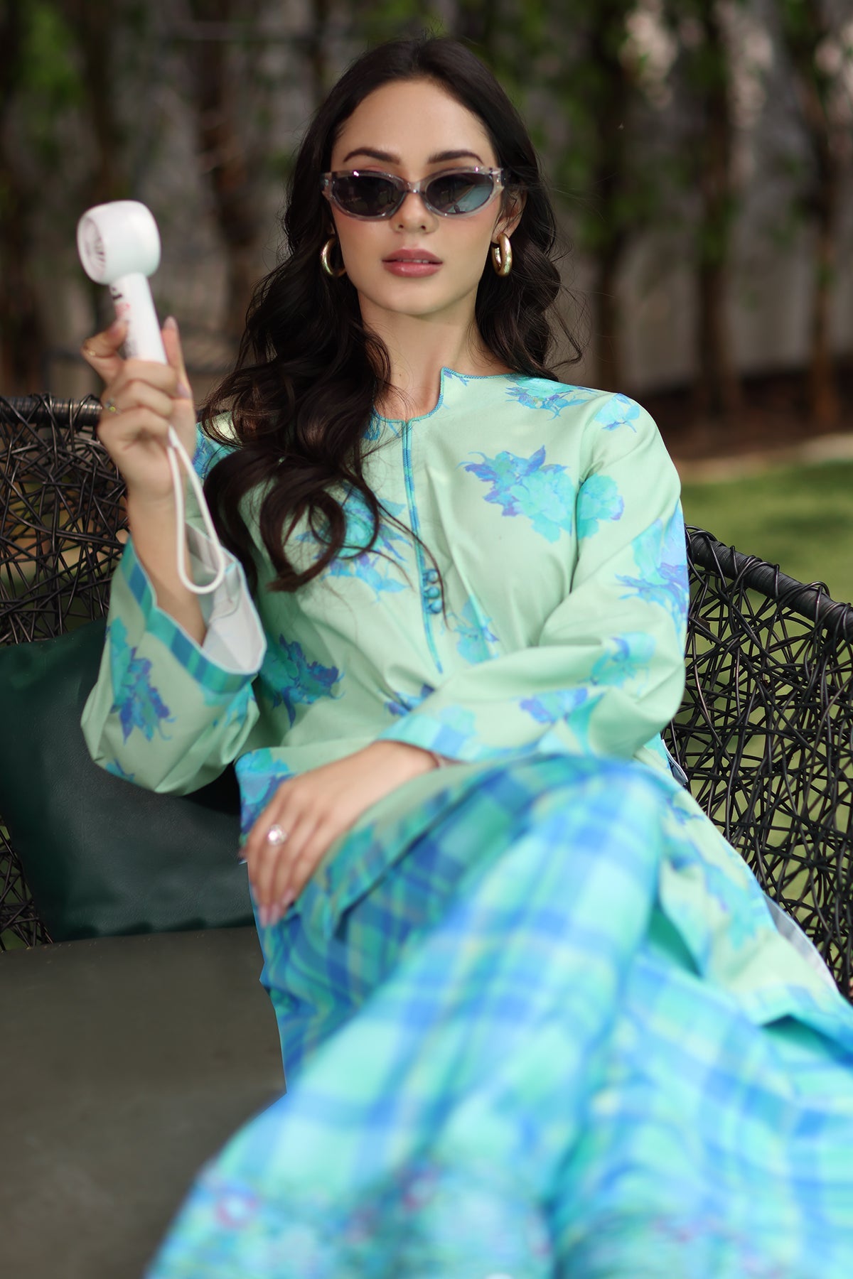 2-PC Cotton Printed Suit CNP-5-109Z