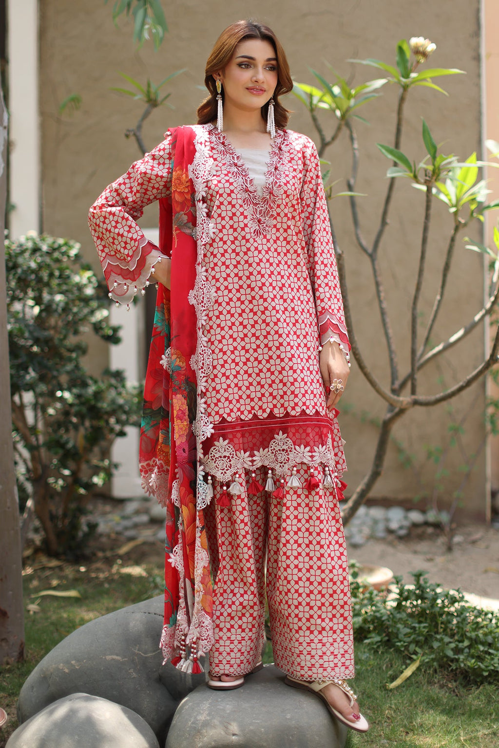 3-PC Unstitched Embroidered Lawn Collection CB5-02