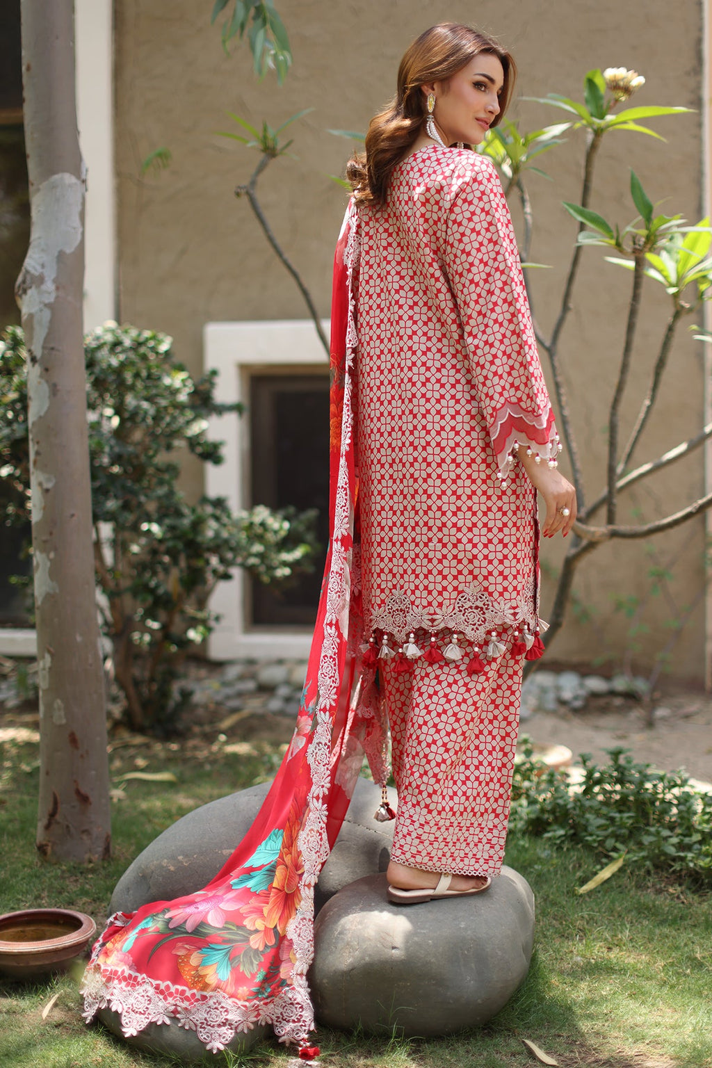 3-PC Unstitched Embroidered Lawn Collection CB5-02