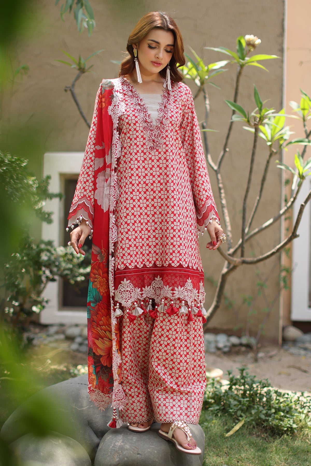 3-PC Unstitched Embroidered Lawn Collection CB5-02