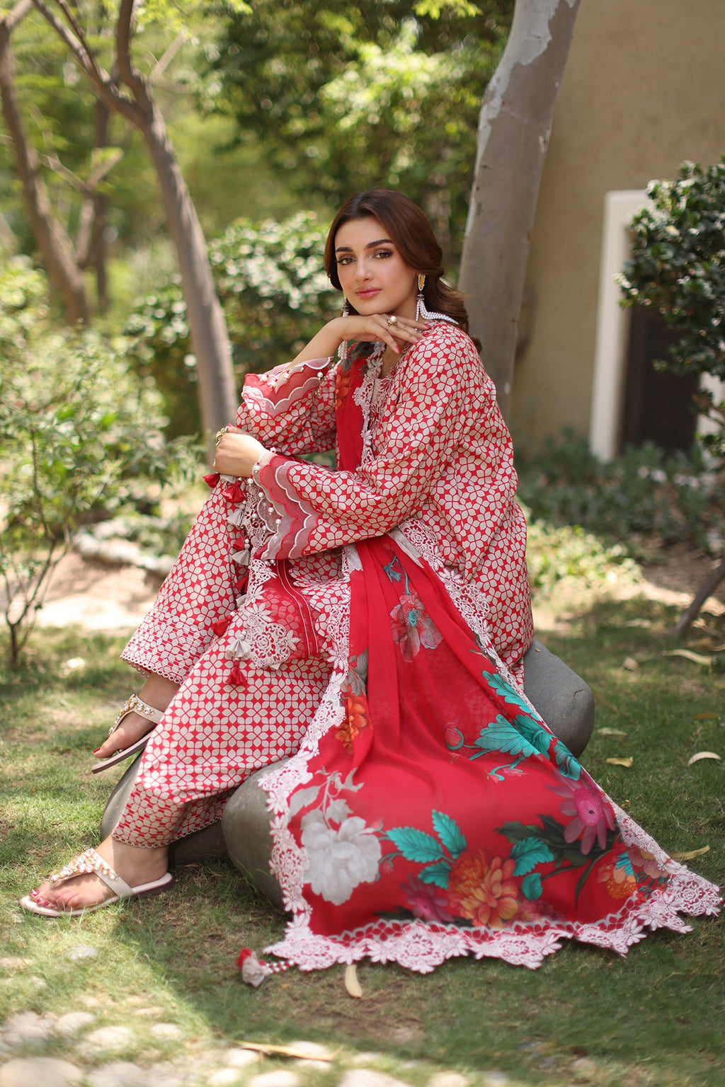 3-PC Unstitched Embroidered Lawn Collection CB5-02