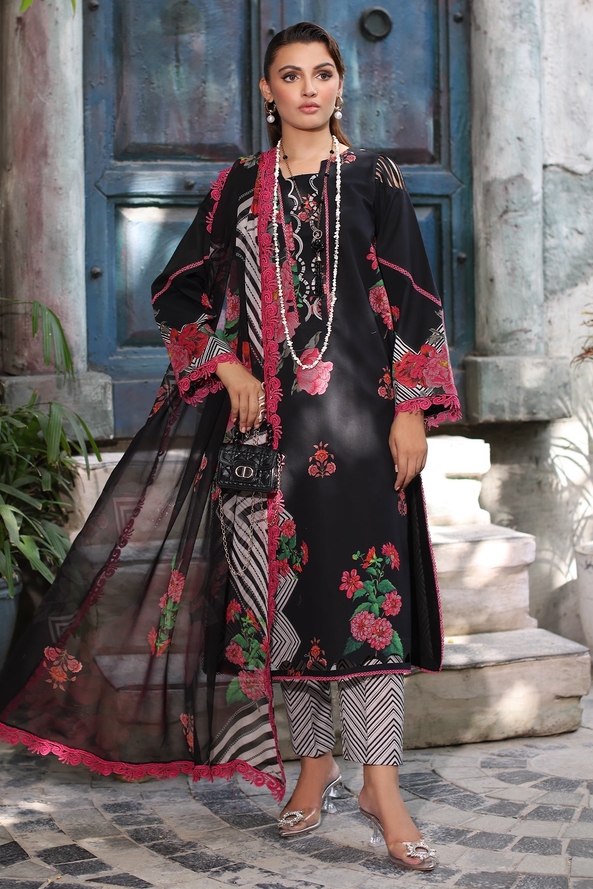 3-PC Unstitched Printed Lawn Collection CP5-01