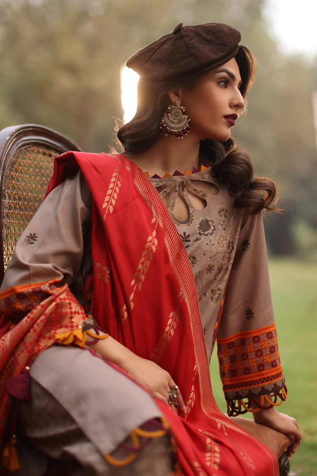 3-PC Unstitched Signature Printed Linen Jacquard Collection SPW4-07