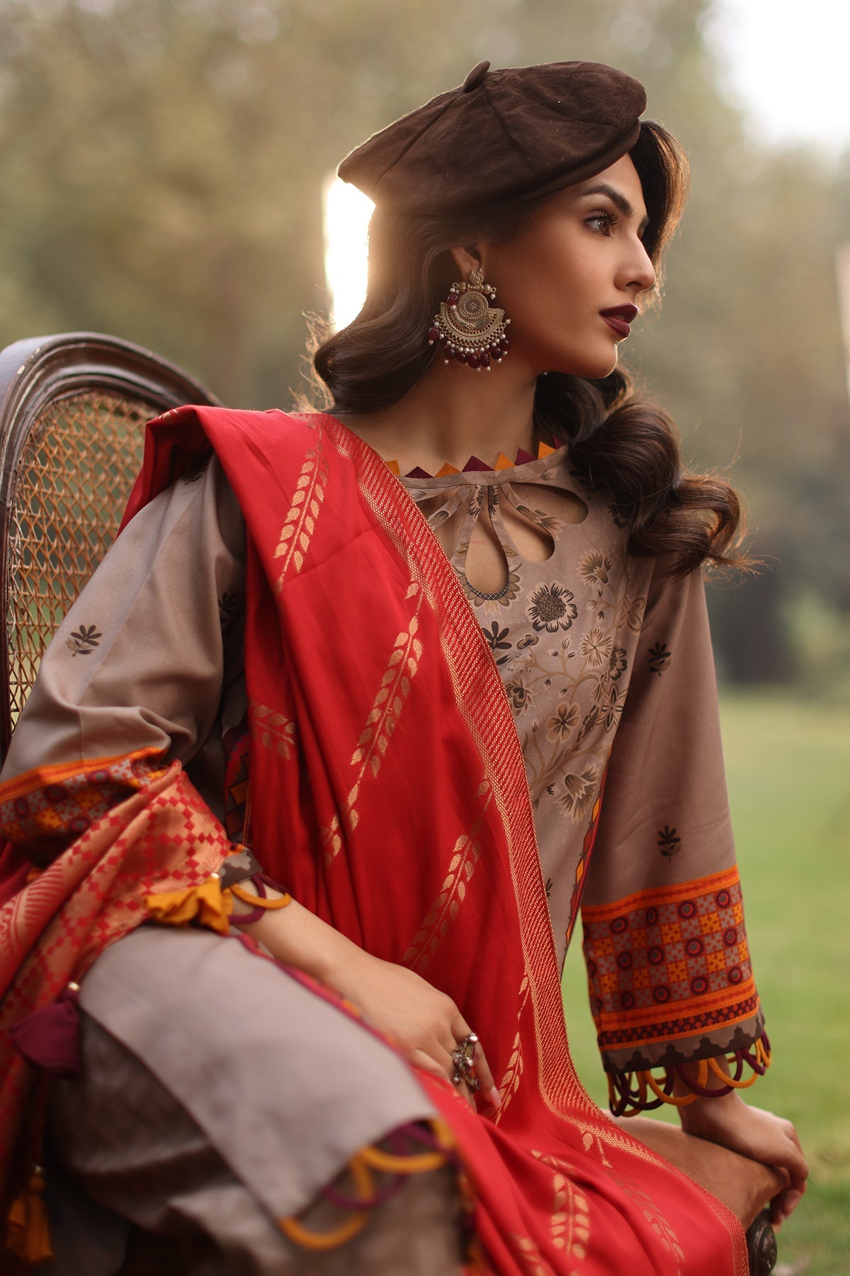 3-PC Unstitched Signature Printed Linen Jacquard Collection SPW4-07