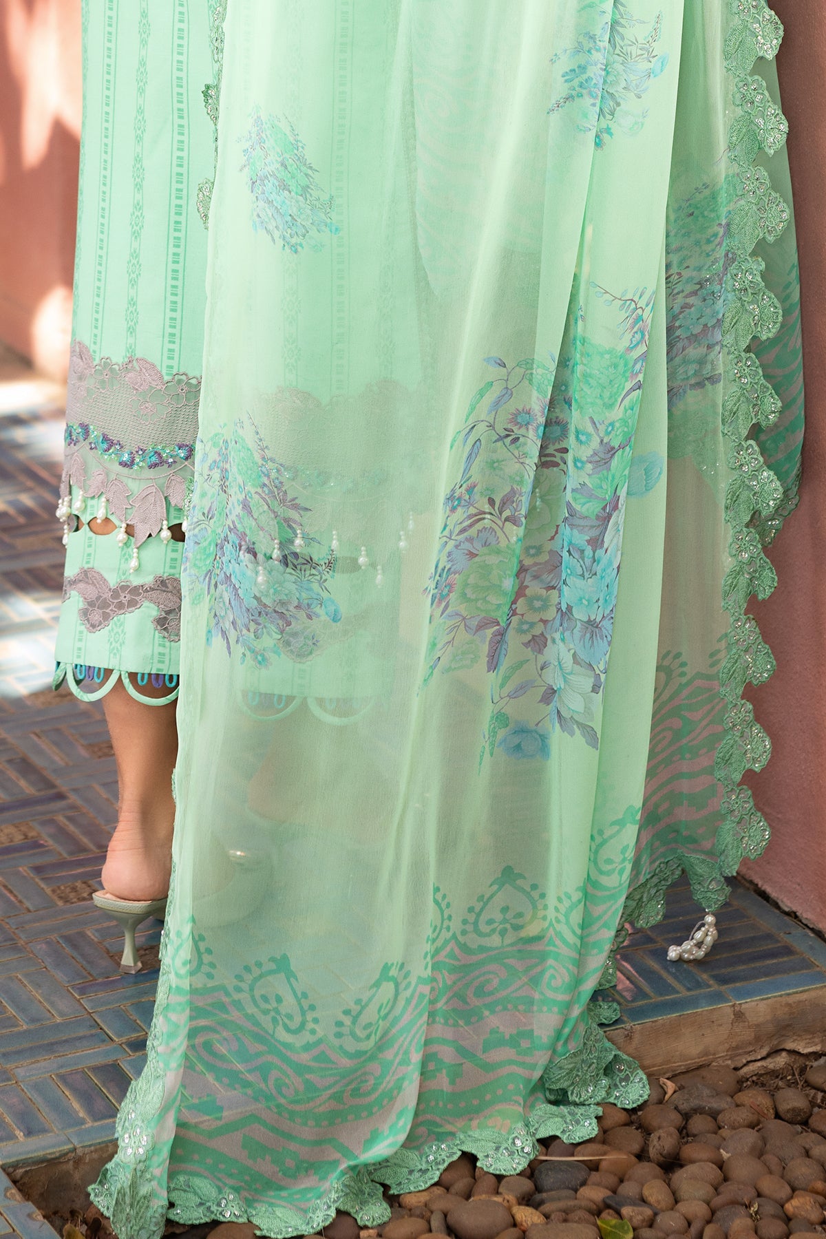 3-PC Unstitched Embroidered Lawn Collection SN5-05