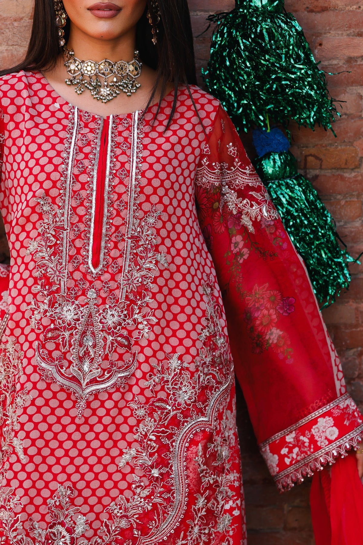 3-pc Unstitched Chiffon Collection VSL25-16