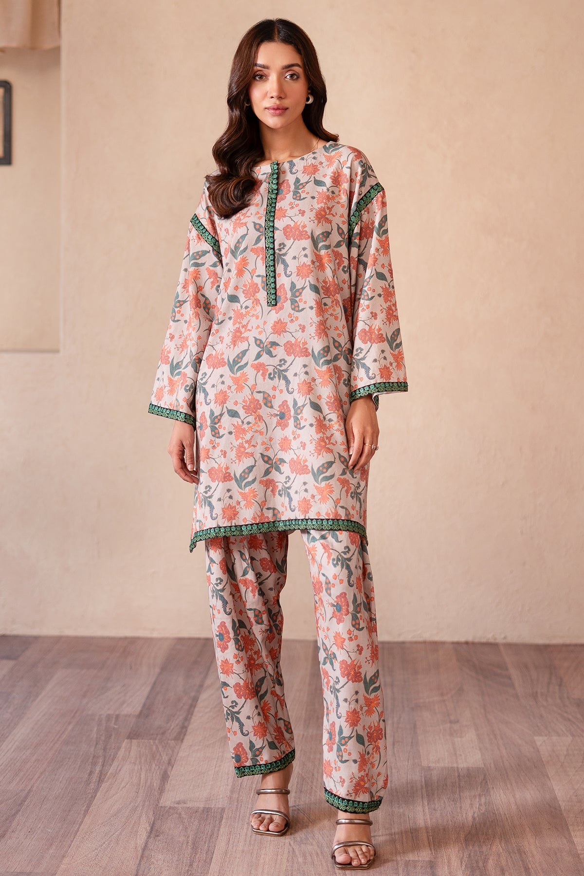 2-PC Printed Staple Shirt with Trouser CPM-4-S37