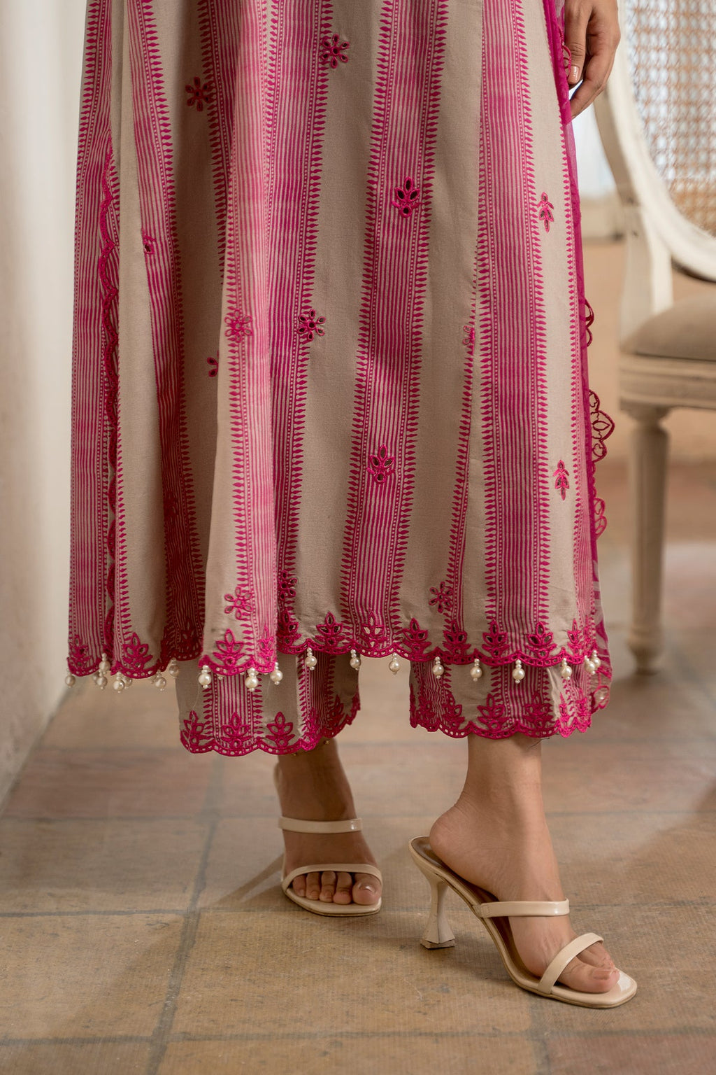 3-Pc Unstitched Embroidered Lawn Suit ASE5-17