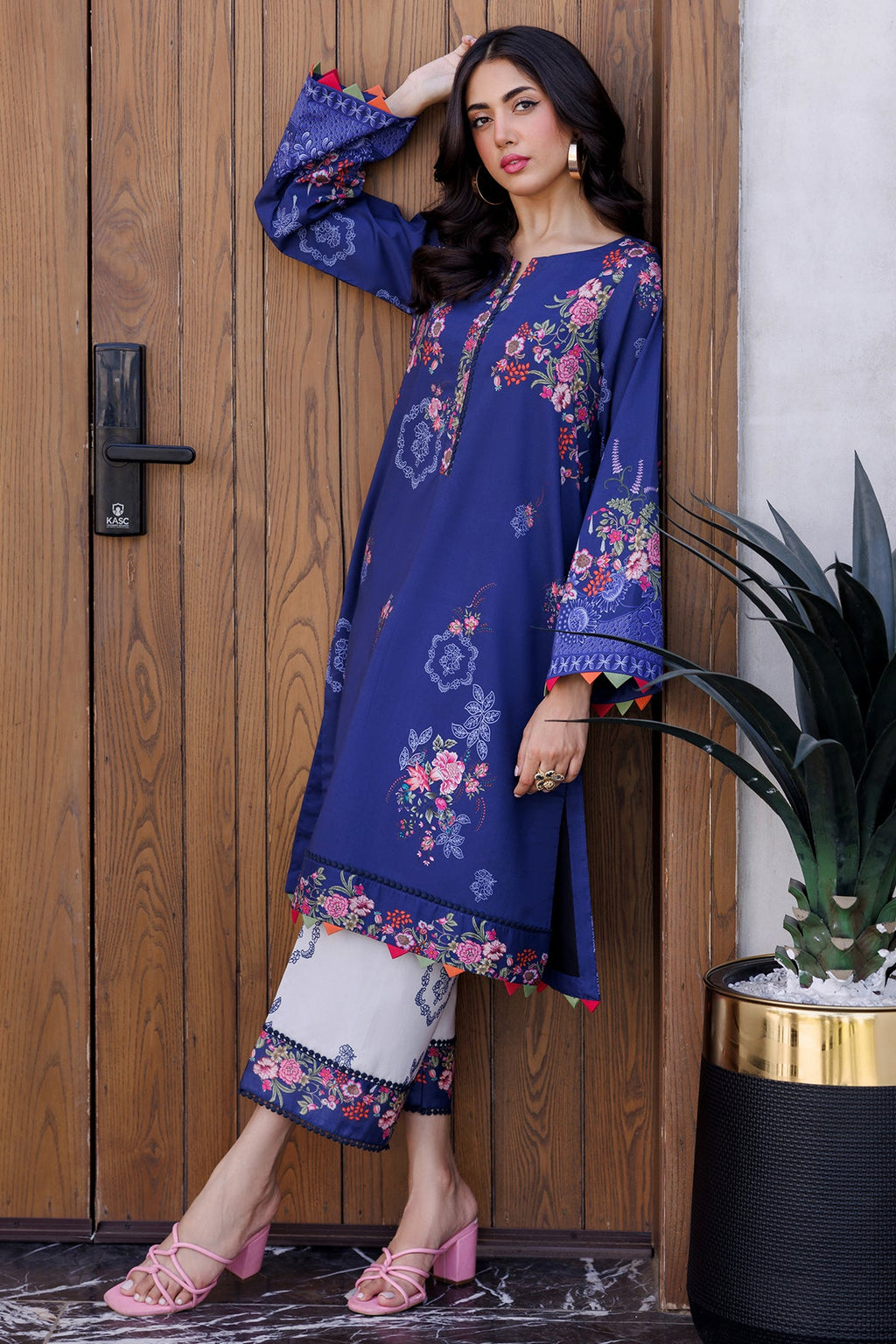 2-PC Printed Lawn Shirt with Trouser CPM-4-049