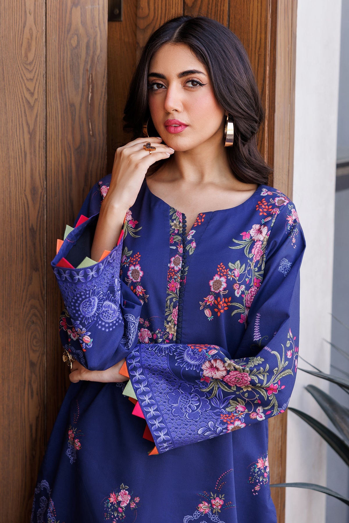 2-PC Printed Lawn Shirt with Trouser CPM-4-049