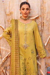 3-PC Unstitched Embroidered Lawn Collection ED4-09