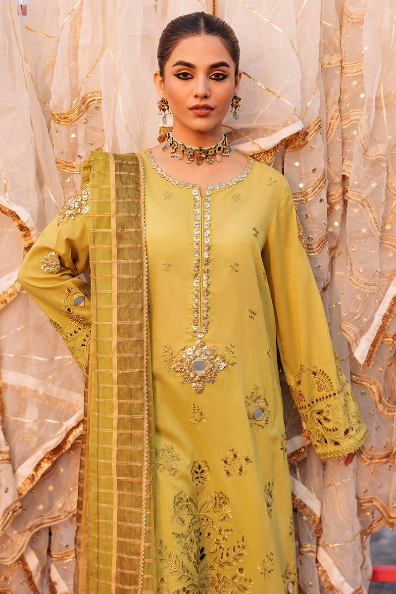 3-PC Unstitched Embroidered Lawn Collection ED4-09