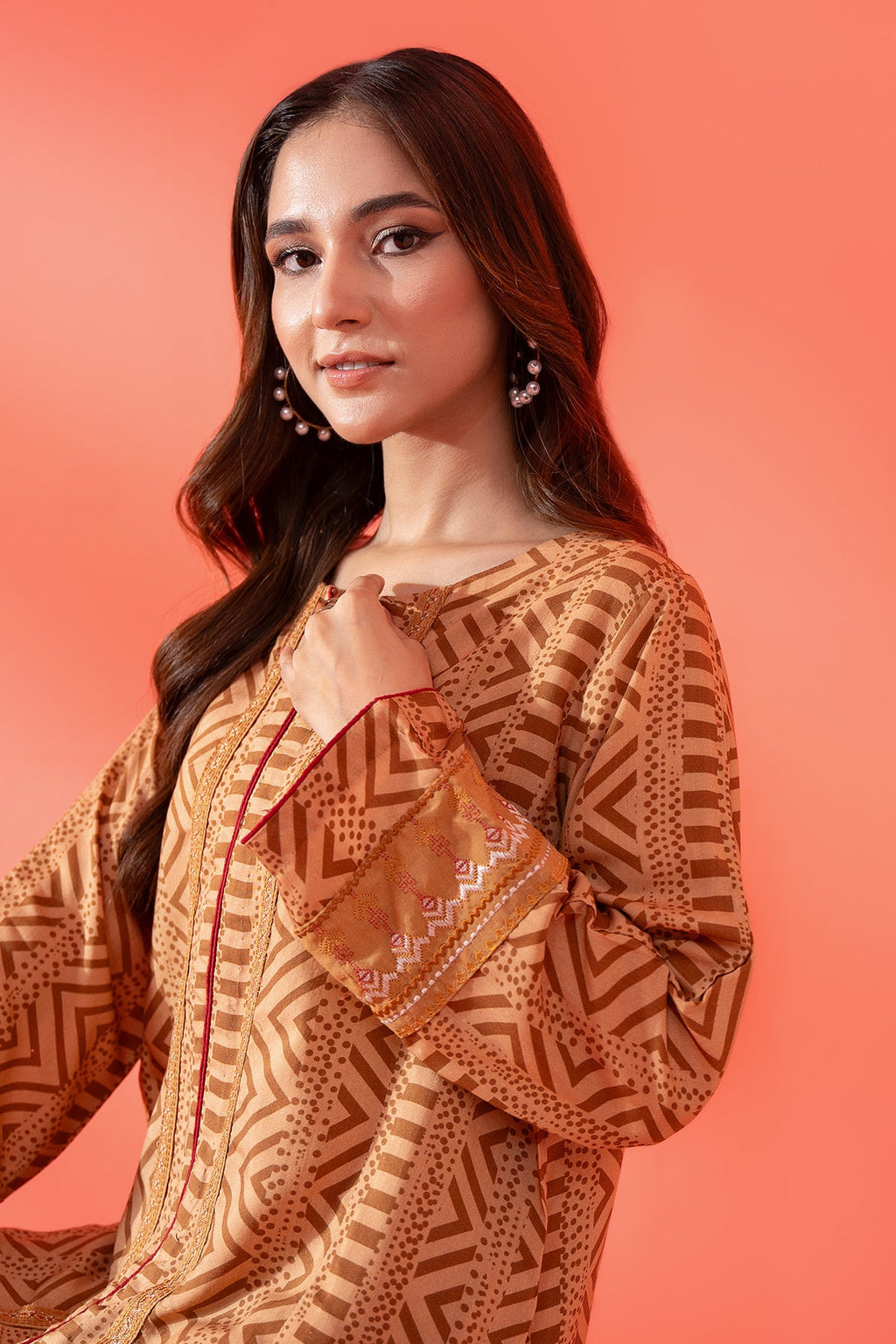 2-PC Staple Printed Shirt with Trouser CNP-4-25S