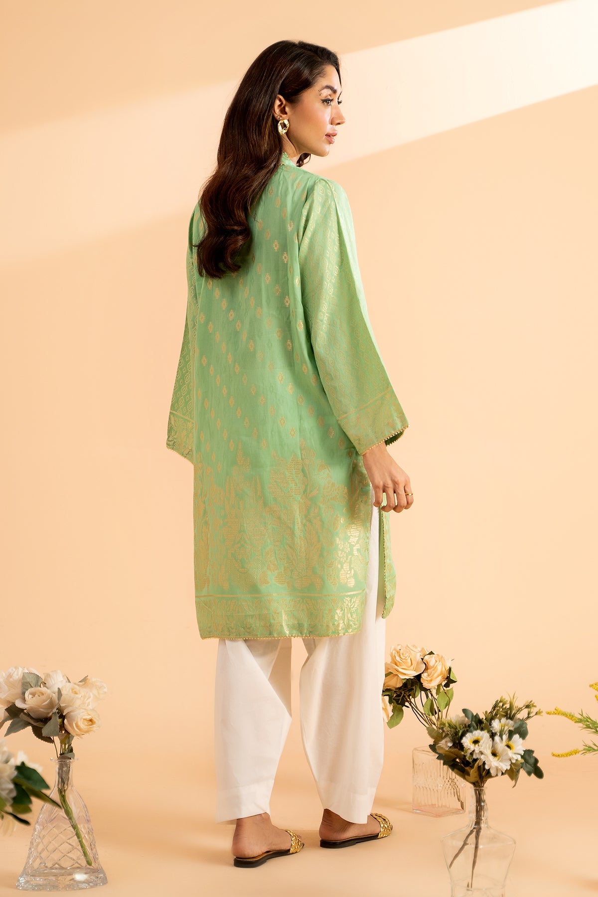 1-PC Printed Lawn Jacquard Shirt CPG22-49