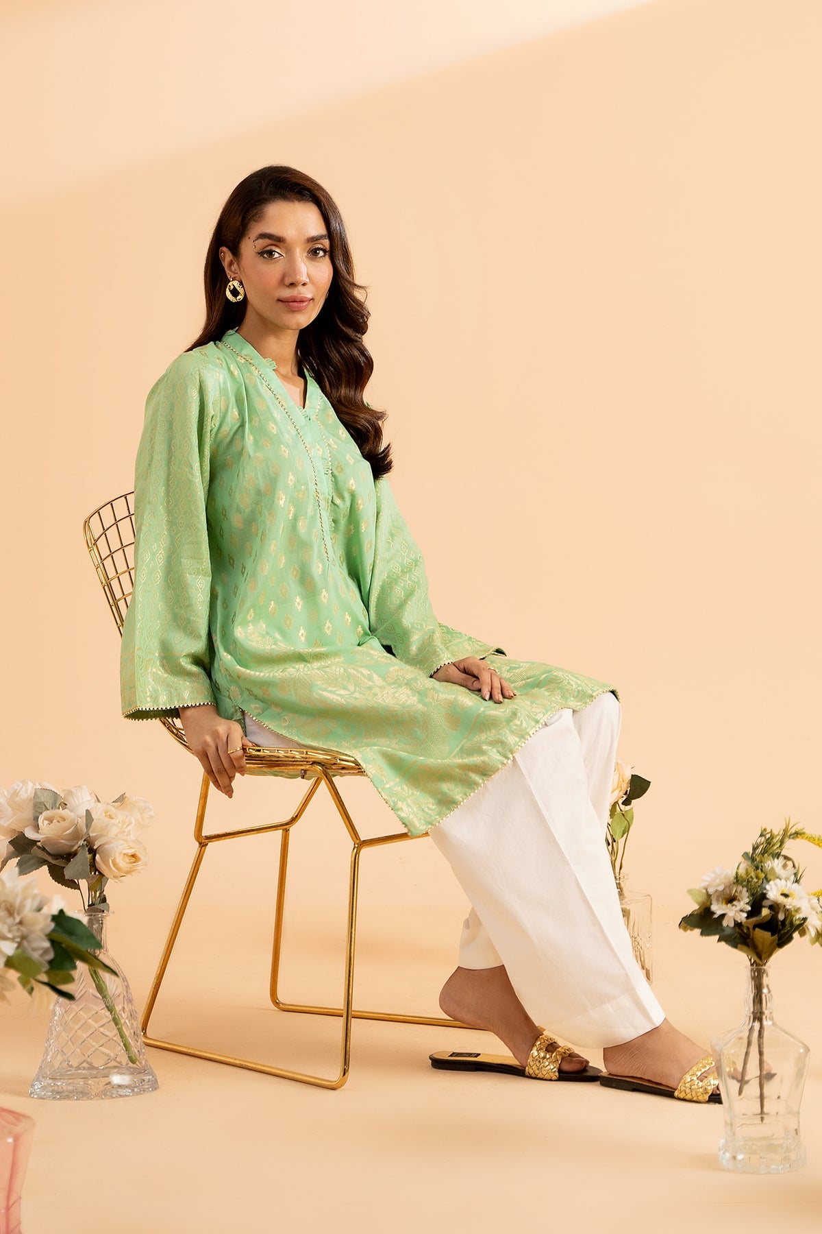 1-PC Printed Lawn Jacquard Shirt CPG22-49