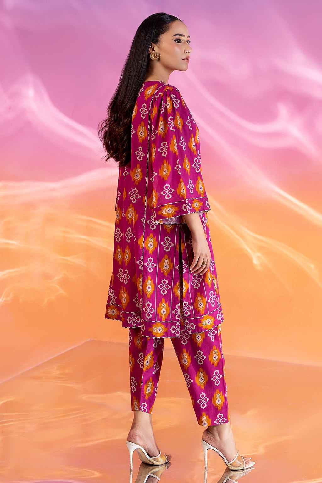 2-PC Printed Cotton Shirt and Trouser CPM-4-274