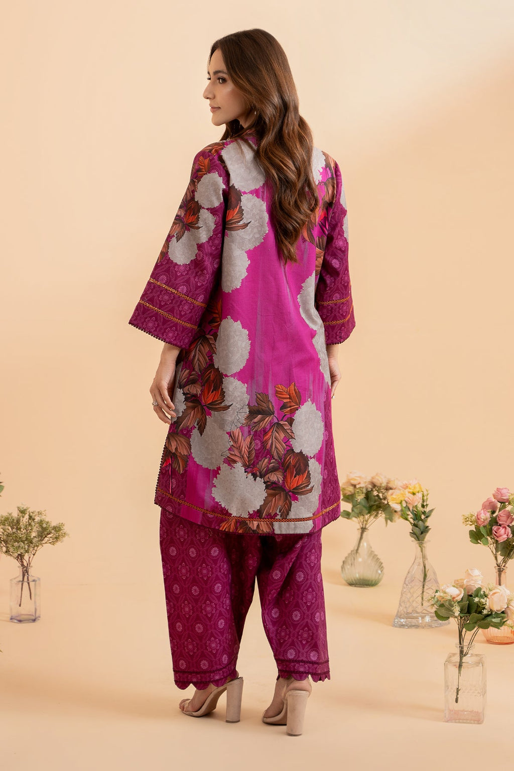 2-PC Printed Lawn Shirt with Trouser CPM-4-9S