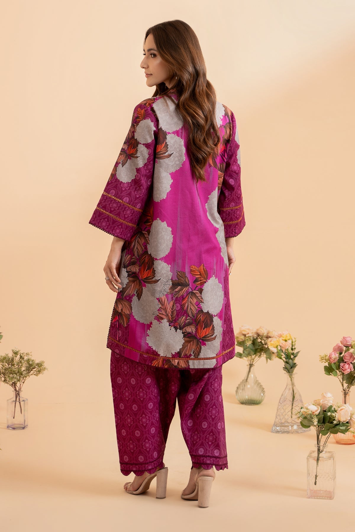 2-PC Printed Lawn Shirt with Trouser CPM-4-9S