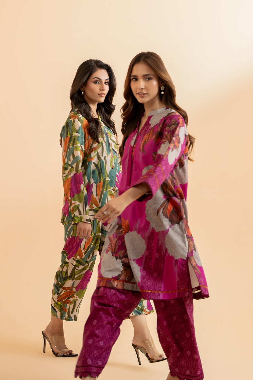 2-PC Printed Lawn Shirt with Trouser CPM-4-9S