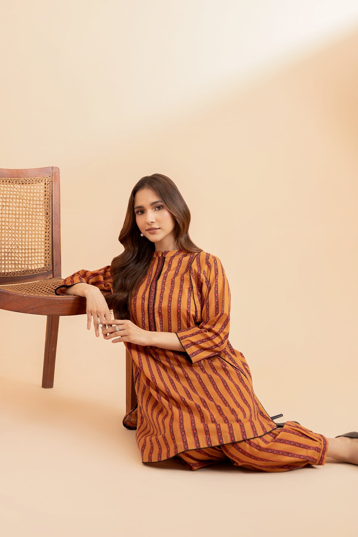 2-PC Printed Cotton Shirt with Trouser CPM-4-2S