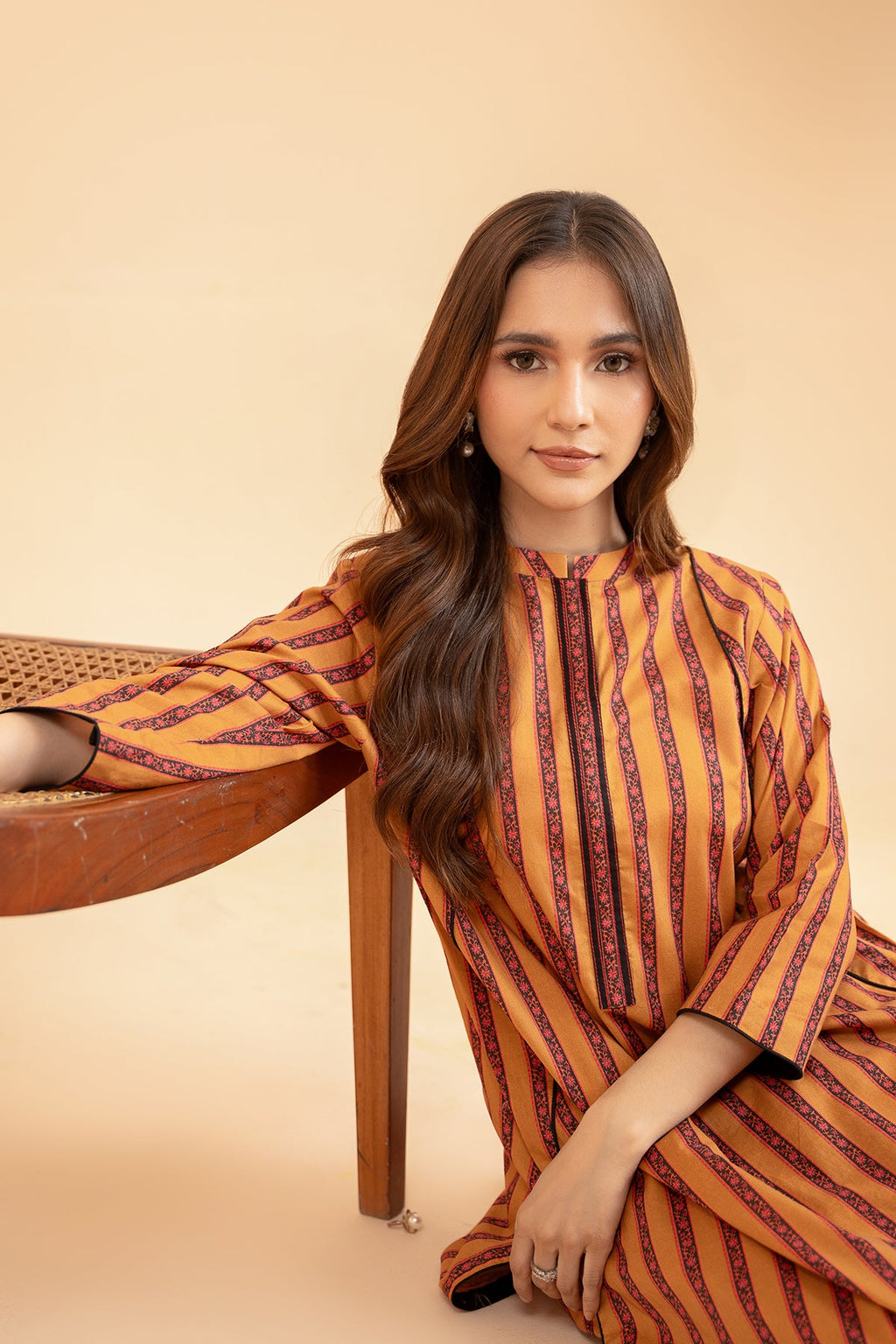 2-PC Printed Cotton Shirt with Trouser CPM-4-2S