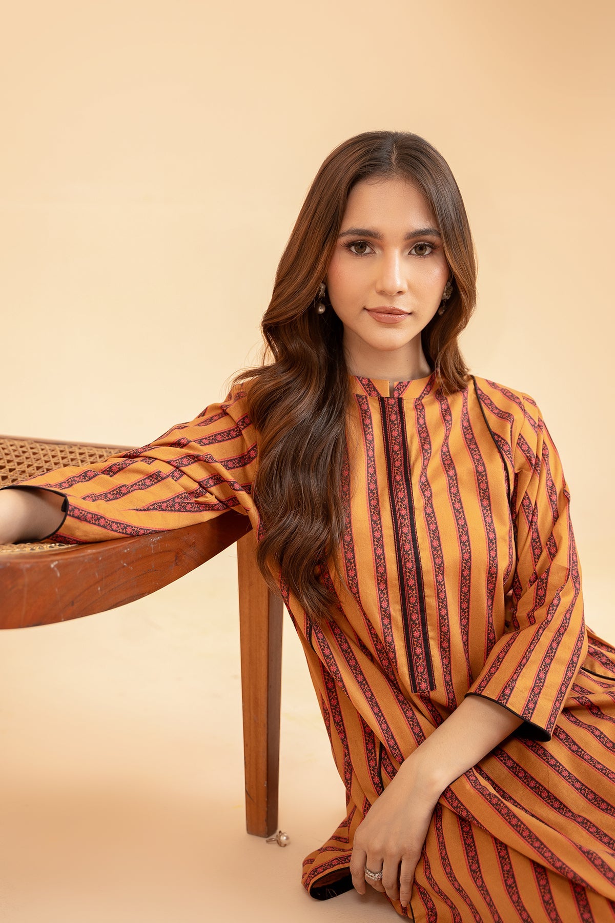 2-PC Printed Cotton Shirt with Trouser CPM-4-2S