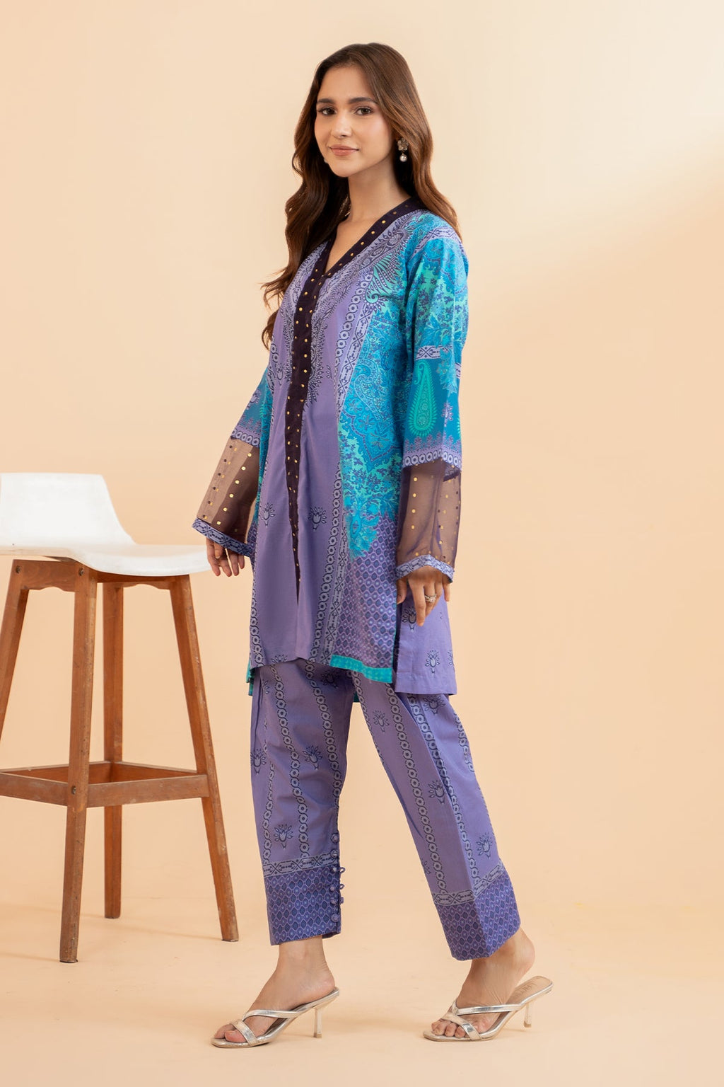 2-PC Lawn Printed Shirt with Trouser CPM-4-38S