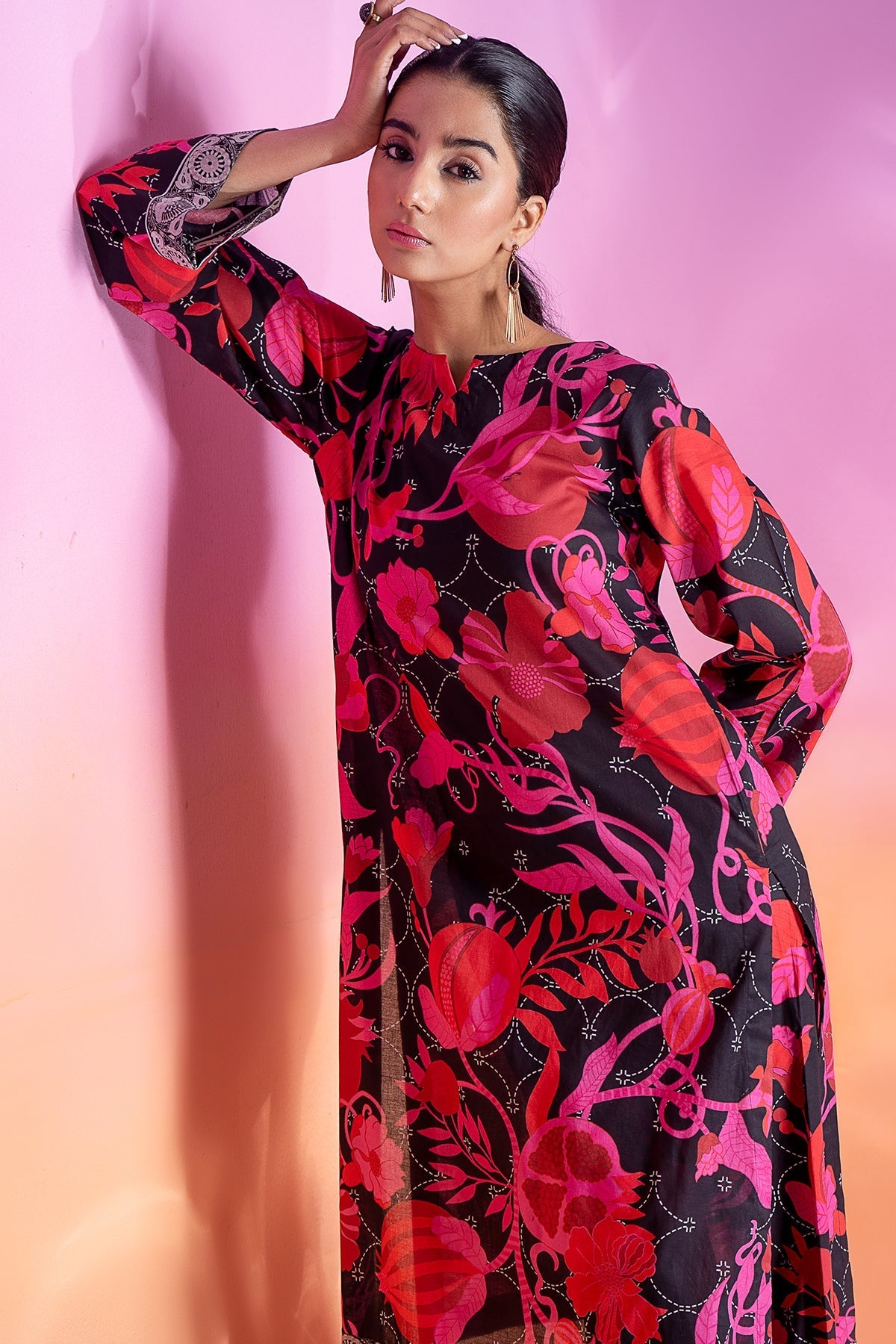 2-PC Printed Lawn Shirt with Trouser CPM-4-299