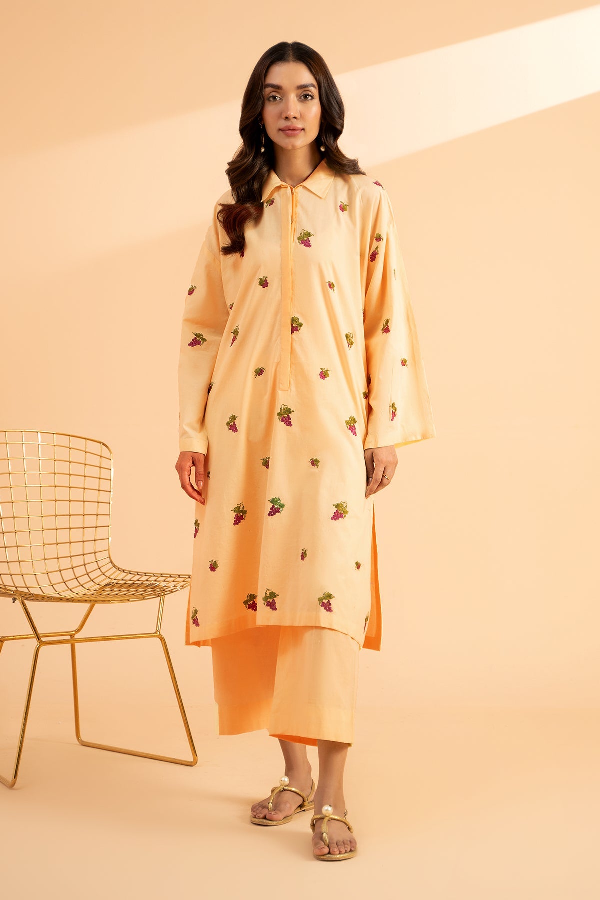 2-PC Embroidered Lawn Shirt with Trouser CNP-4-3S SKIN