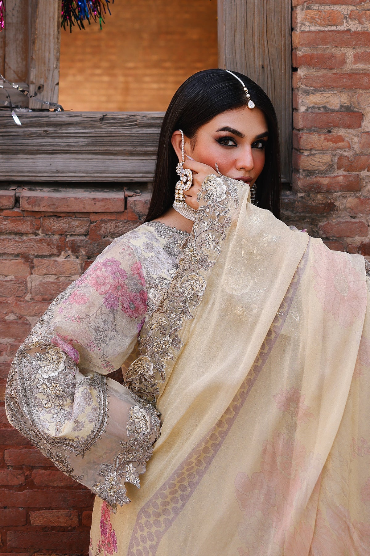 3-pc Unstitched Chiffon Collection VSL25-21