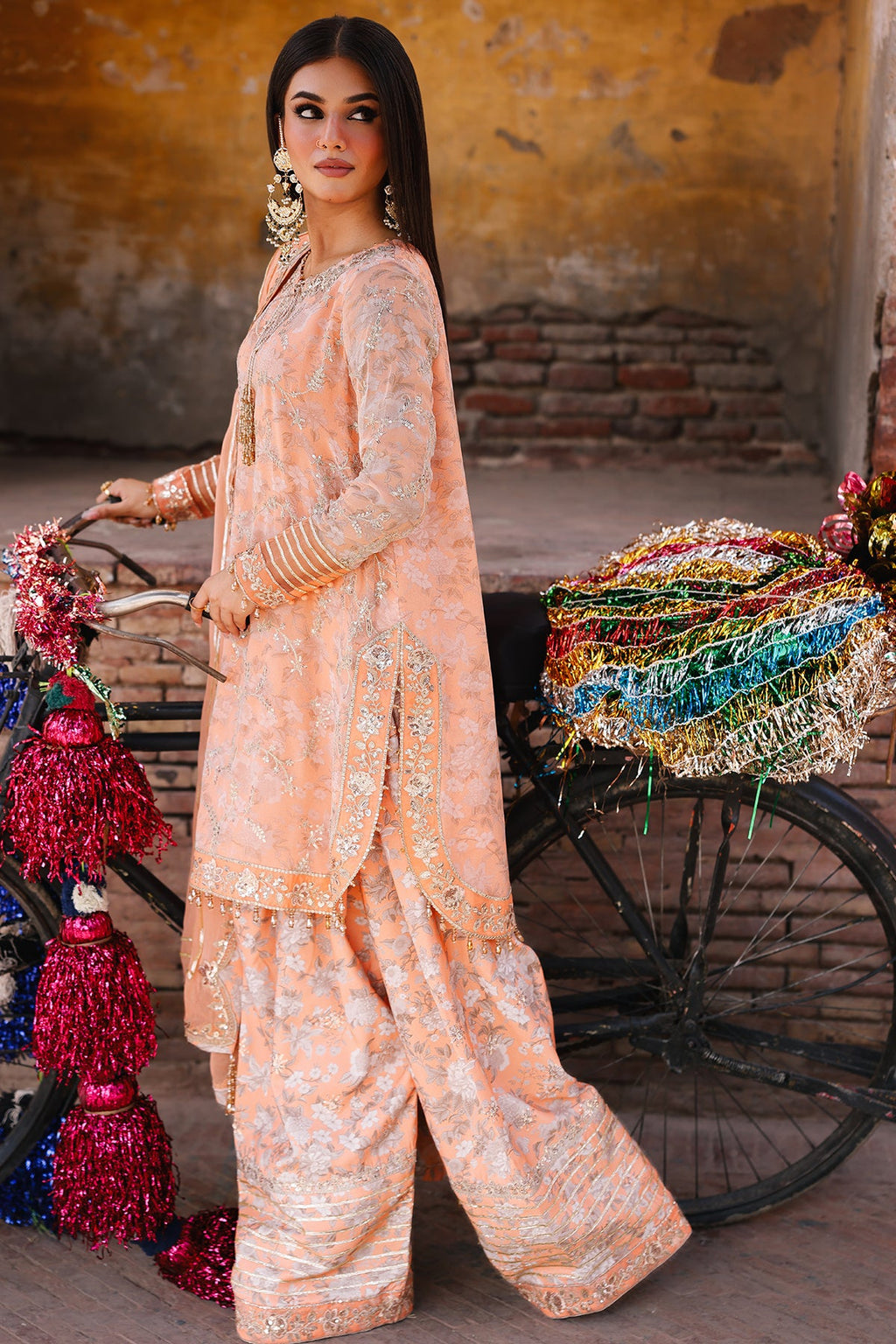 3-pc Unstitched Chiffon Collection VSL25-19