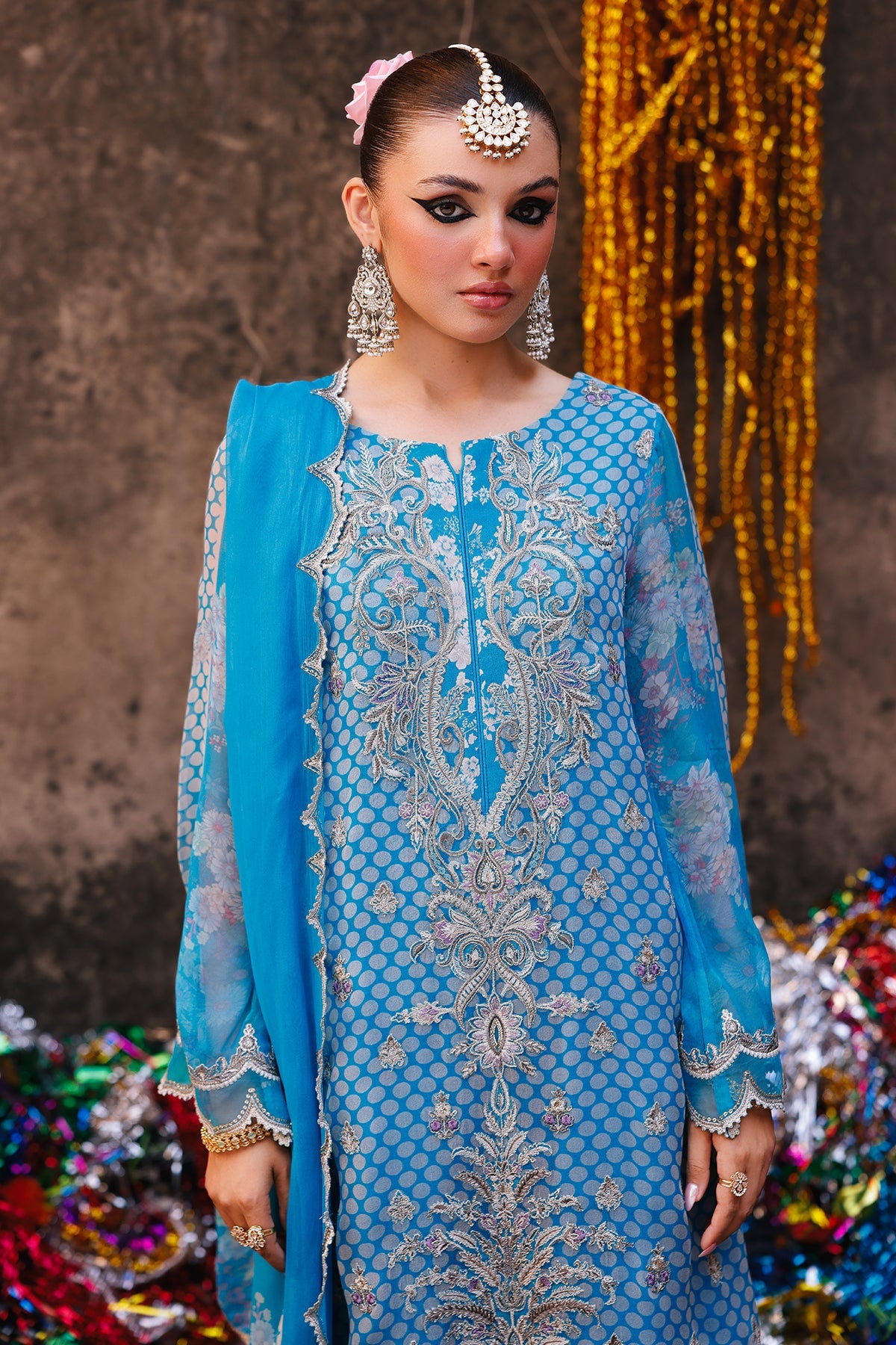 3-pc Unstitched Chiffon Collection VSL25-20