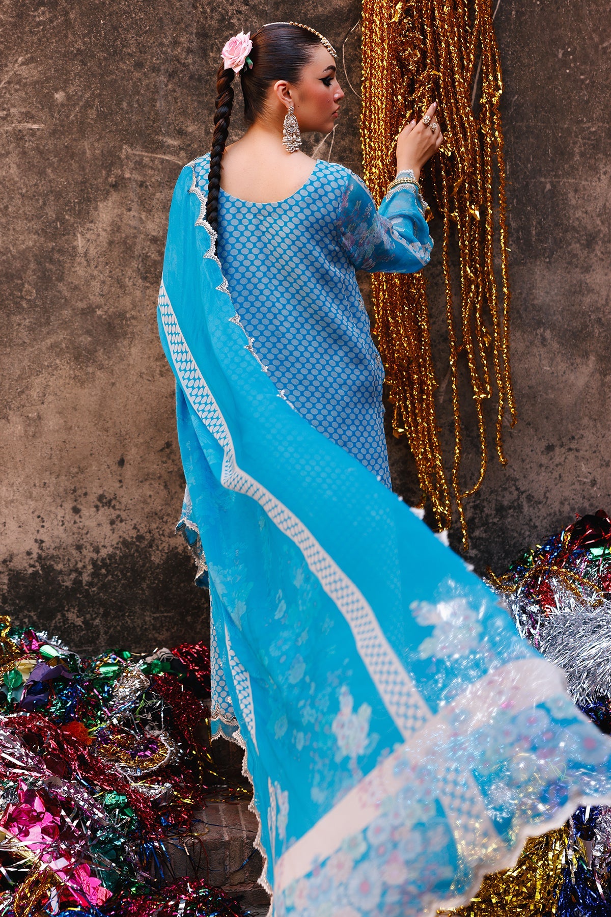 3-pc Unstitched Chiffon Collection VSL25-20