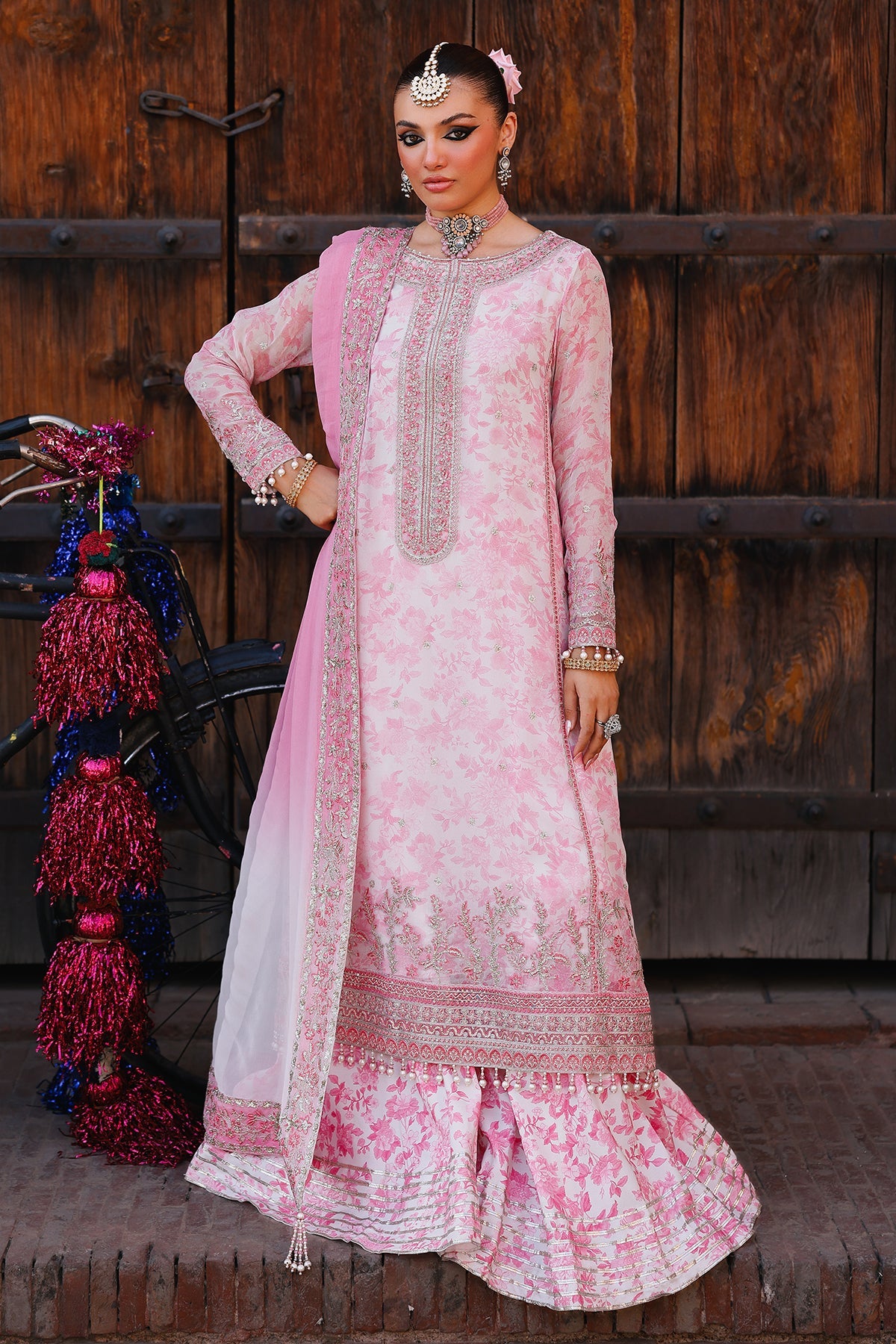 3-pc Unstitched Chiffon Collection VSL25-17