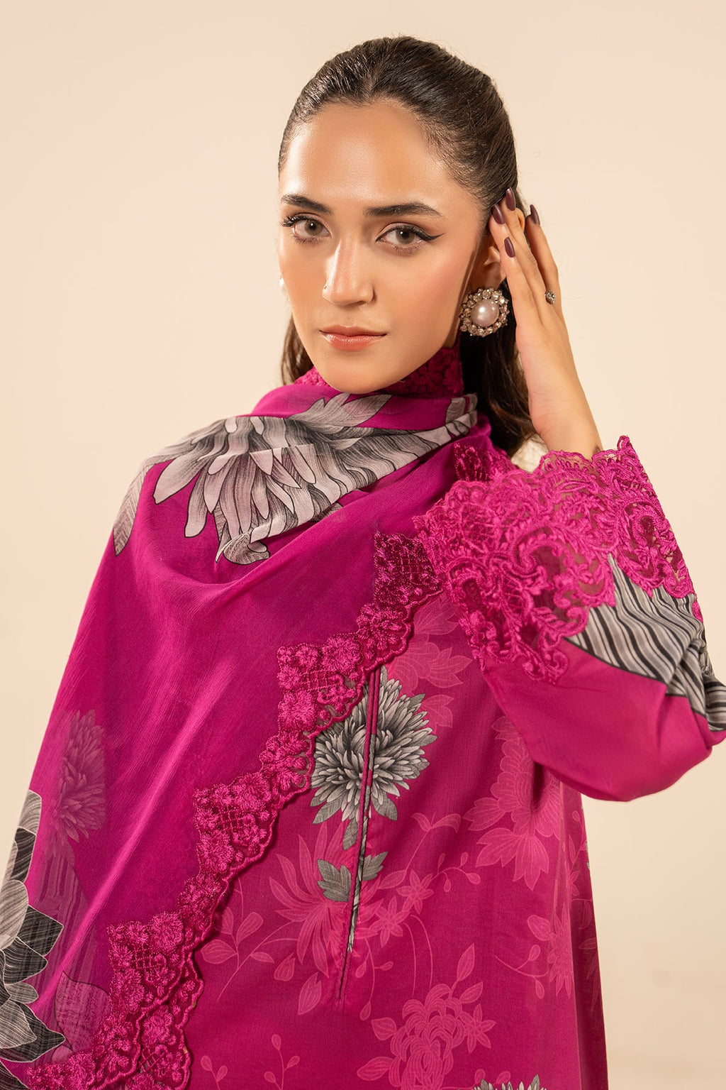 3-PC Embroidered Lawn Suit  CPM-5-056