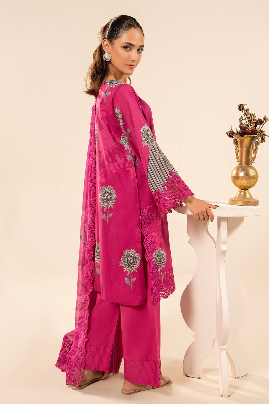 3-PC Embroidered Lawn Suit  CPM-5-056