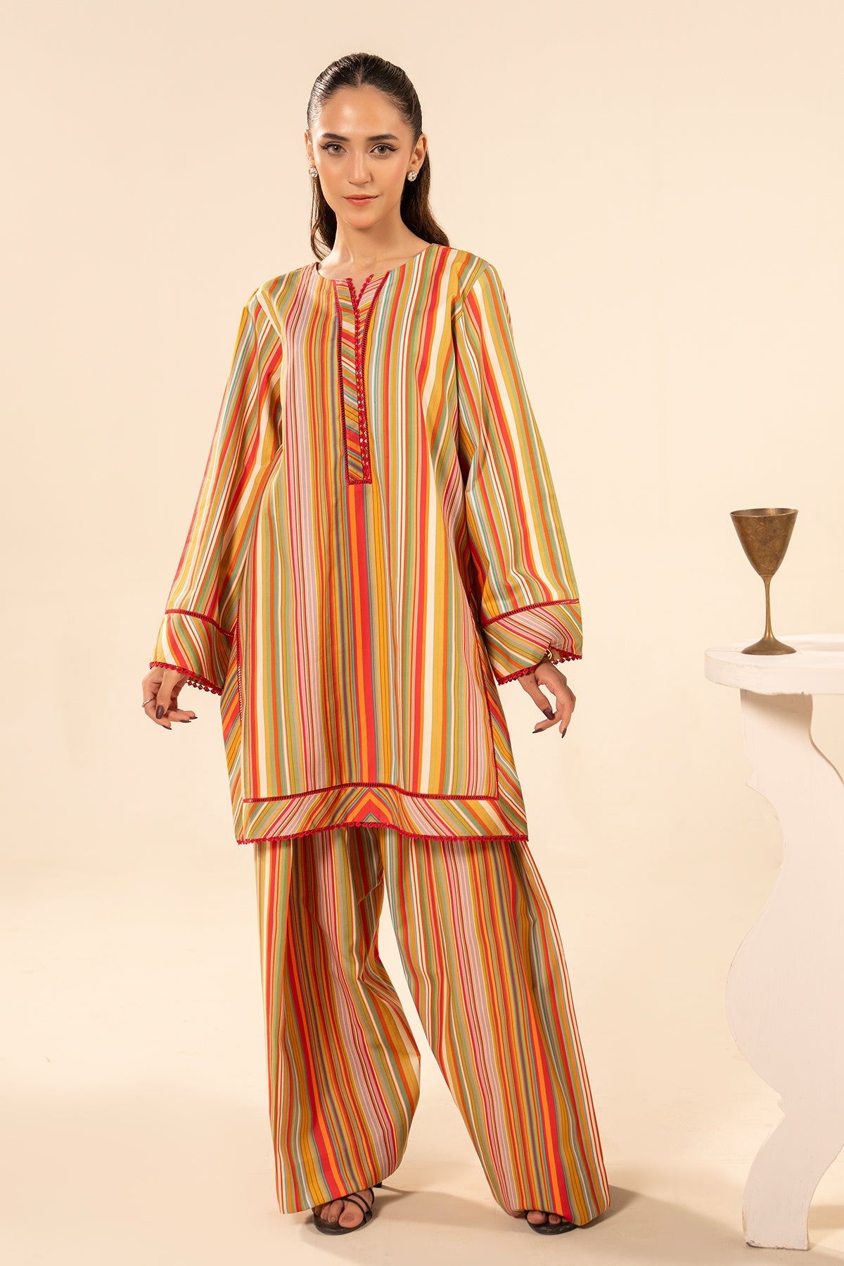 2-PC Printed Cotton Suit  CPM-5-267S