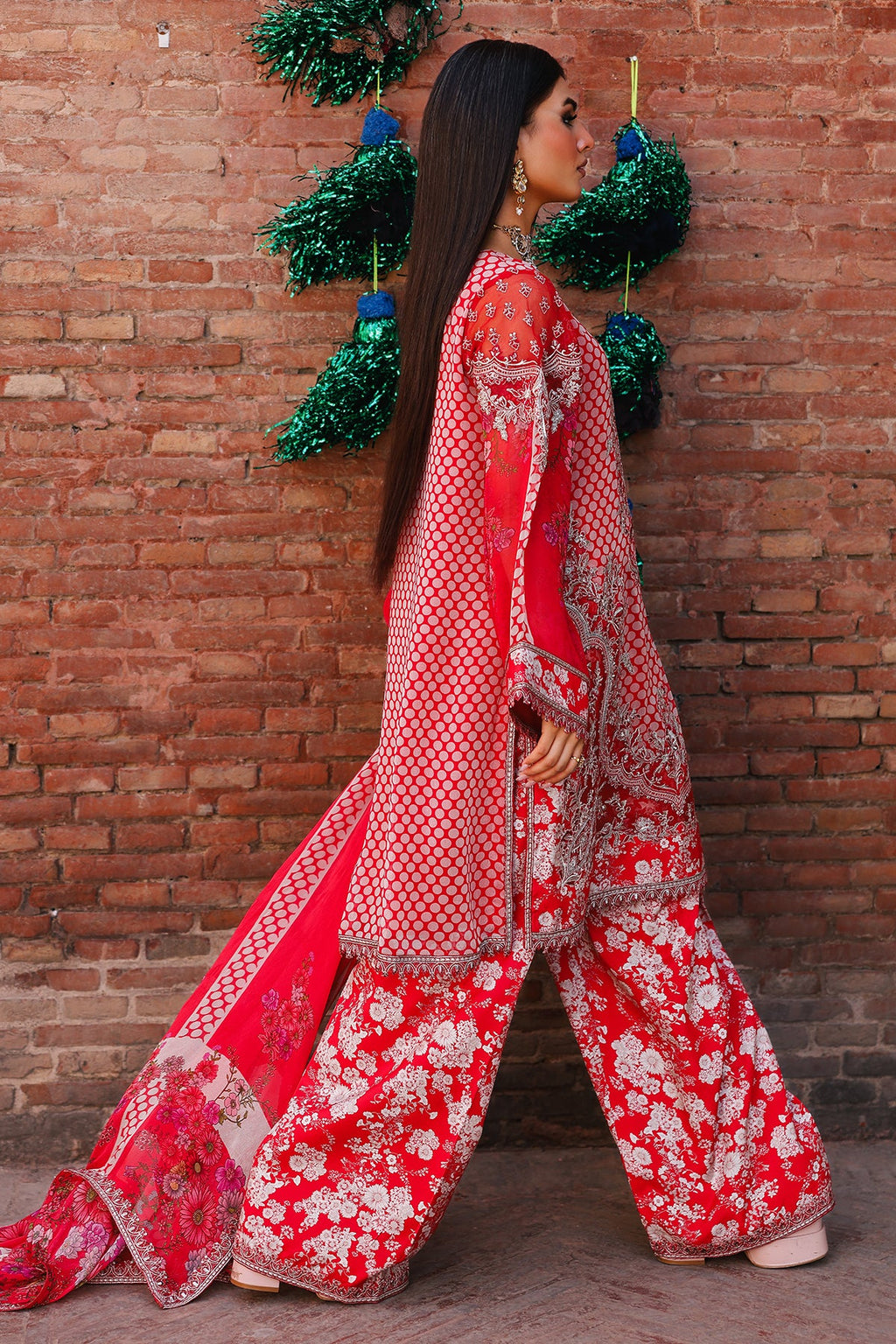 3-pc Unstitched Chiffon Collection VSL25-16