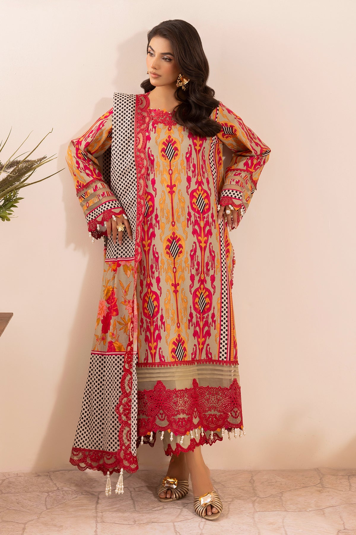 3-PC Unstitched Embroidered Lawn Collection CRN5-15