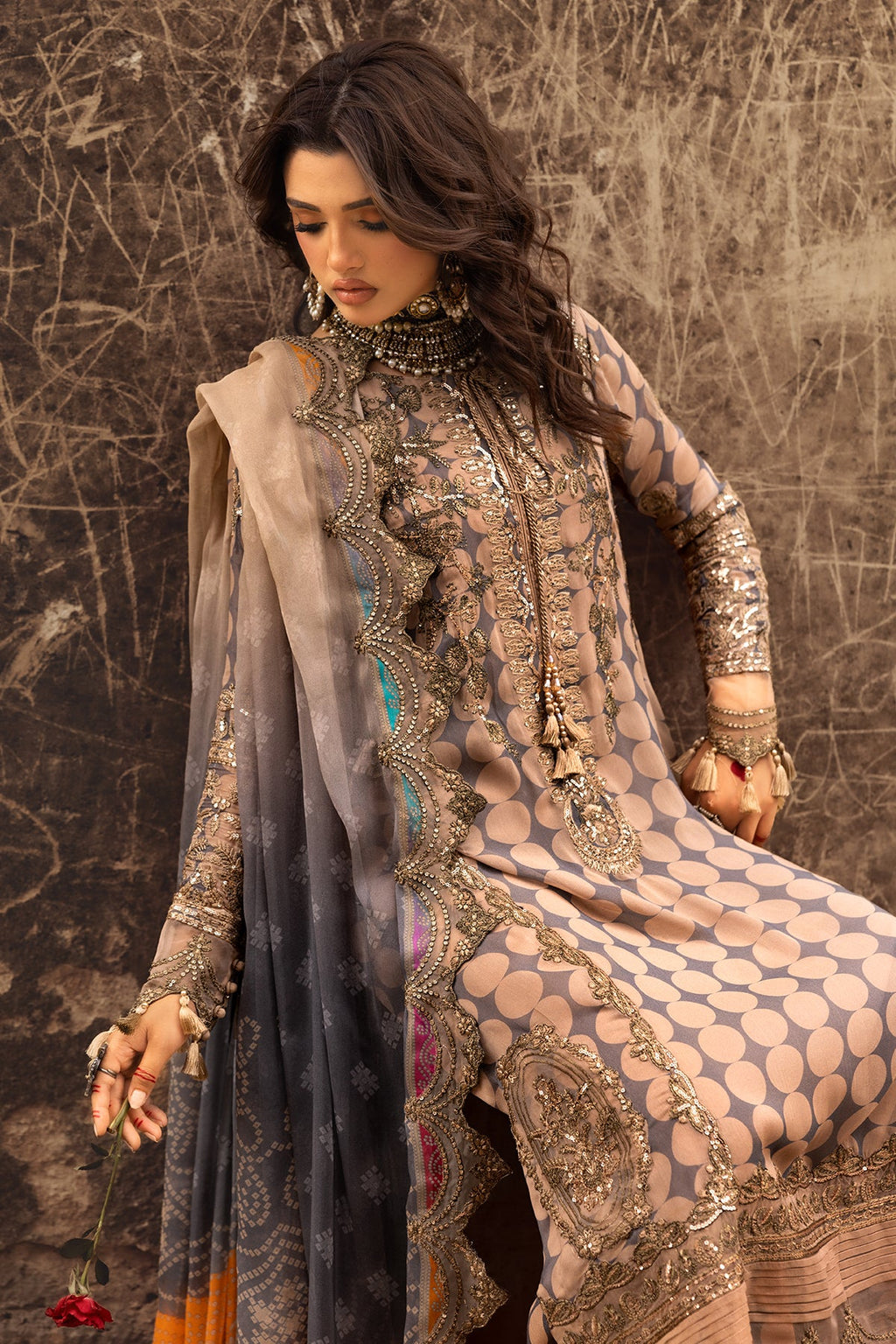 3-PC Unstitched Luxury Chiffon Collection VSL25-11