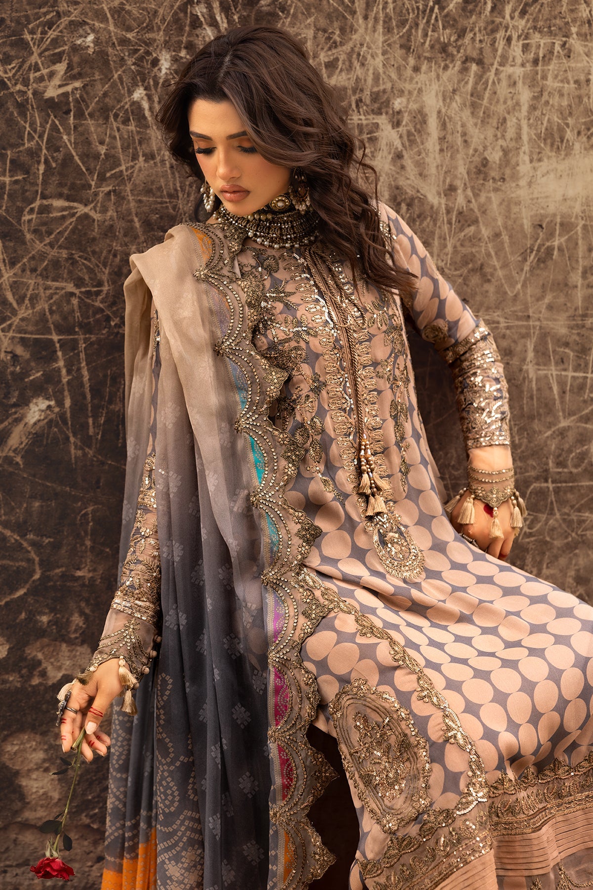 3-PC Unstitched Luxury Chiffon Collection VSL25-11