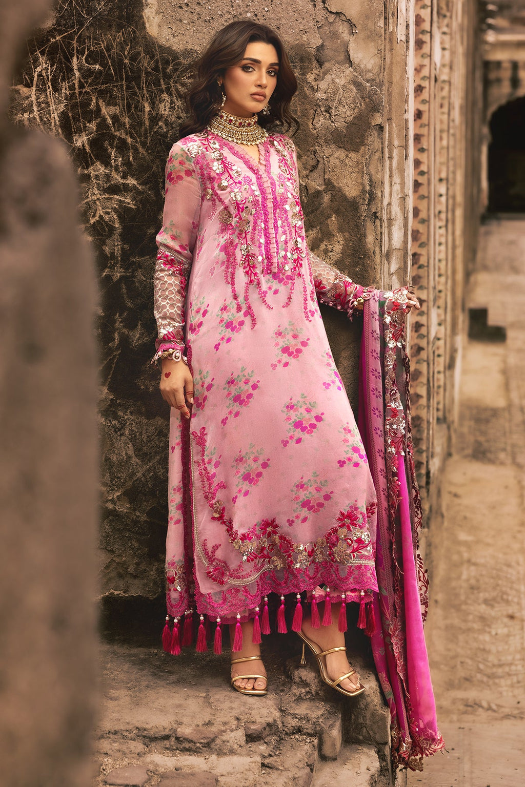 3-PC Unstitched Luxury Chiffon Collection VSL25-12