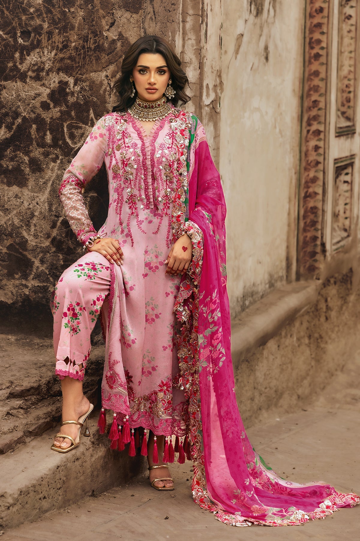 3-PC Unstitched Luxury Chiffon Collection VSL25-12