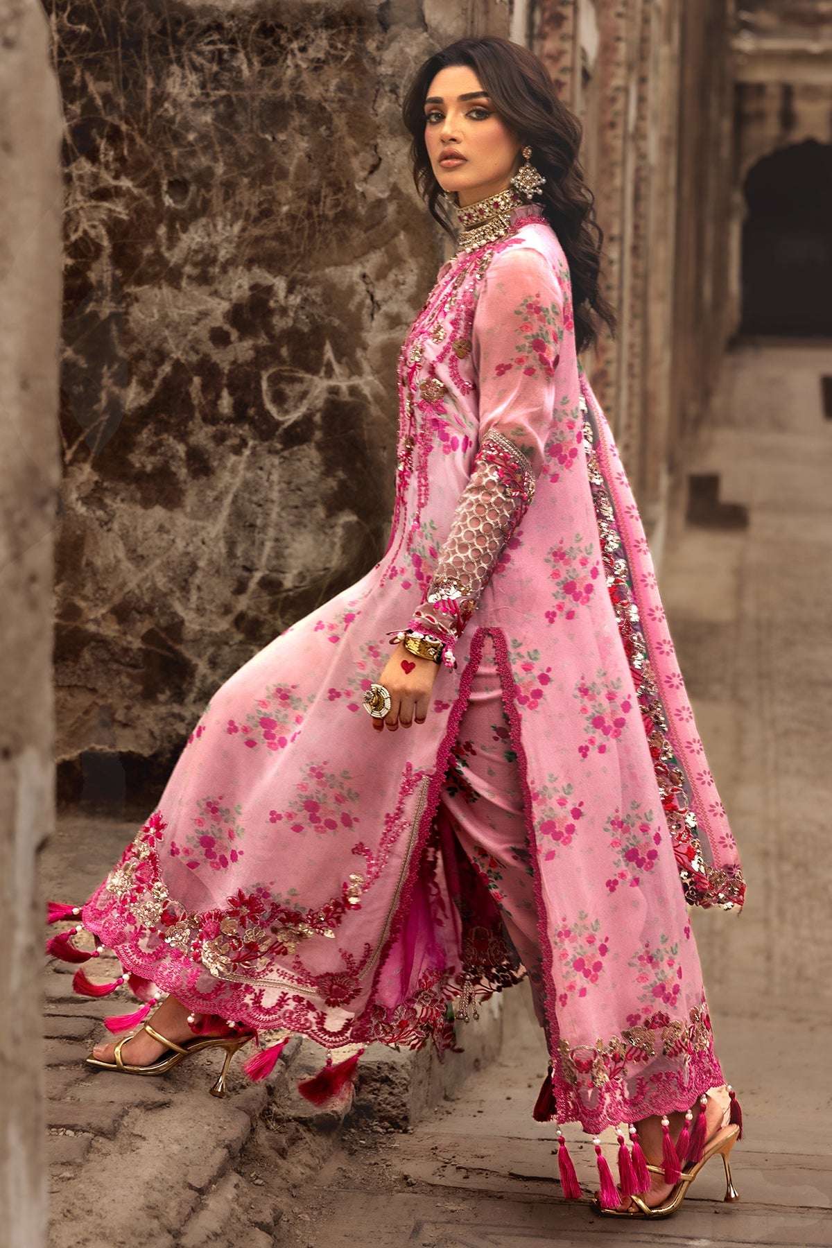 3-PC Unstitched Luxury Chiffon Collection VSL25-12