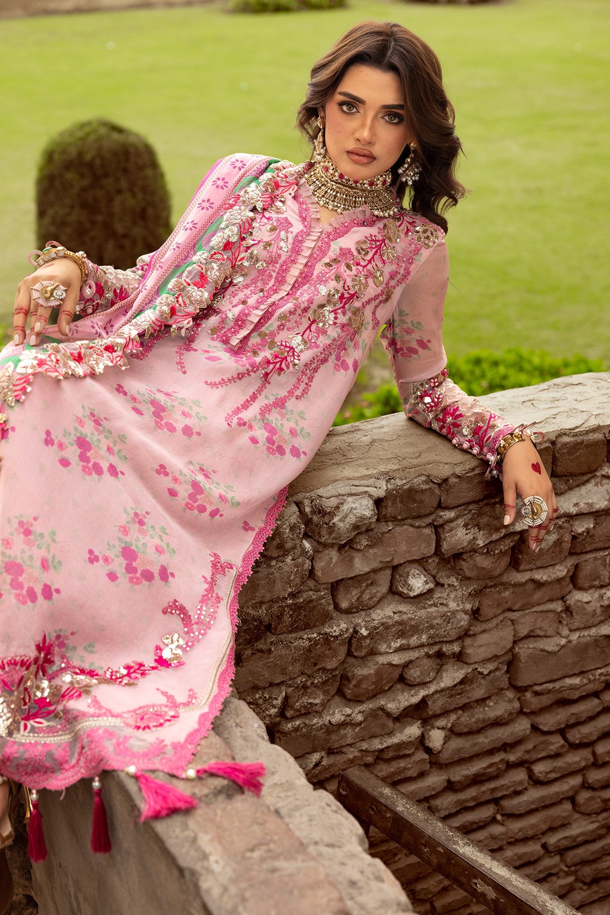 3-PC Unstitched Luxury Chiffon Collection VSL25-12