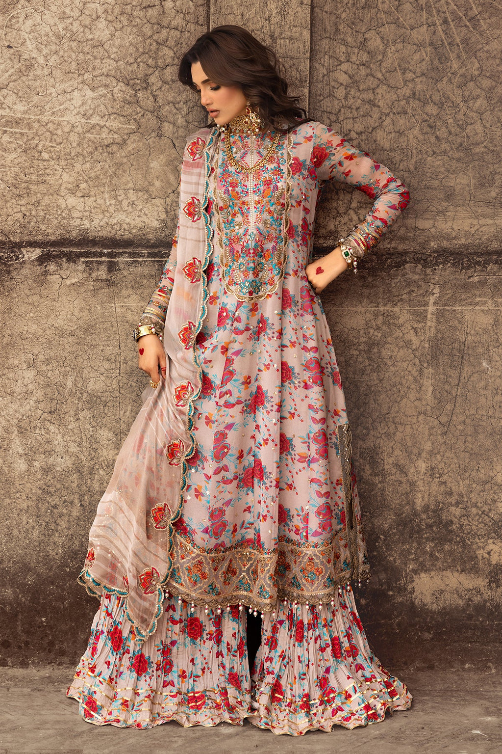 3-PC Unstitched Luxury Chiffon Collection VSL25-08