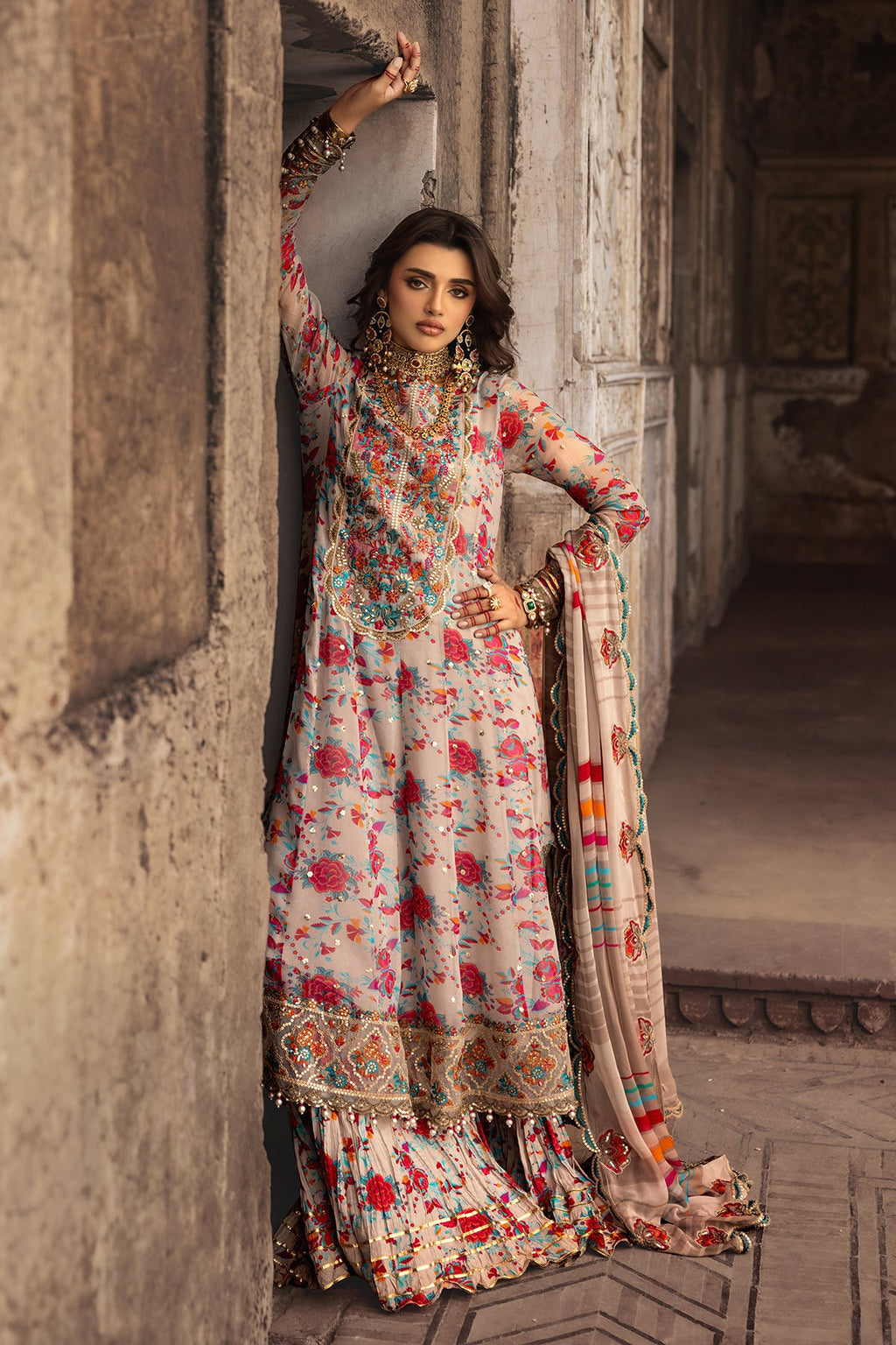 3-PC Unstitched Luxury Chiffon Collection VSL25-08