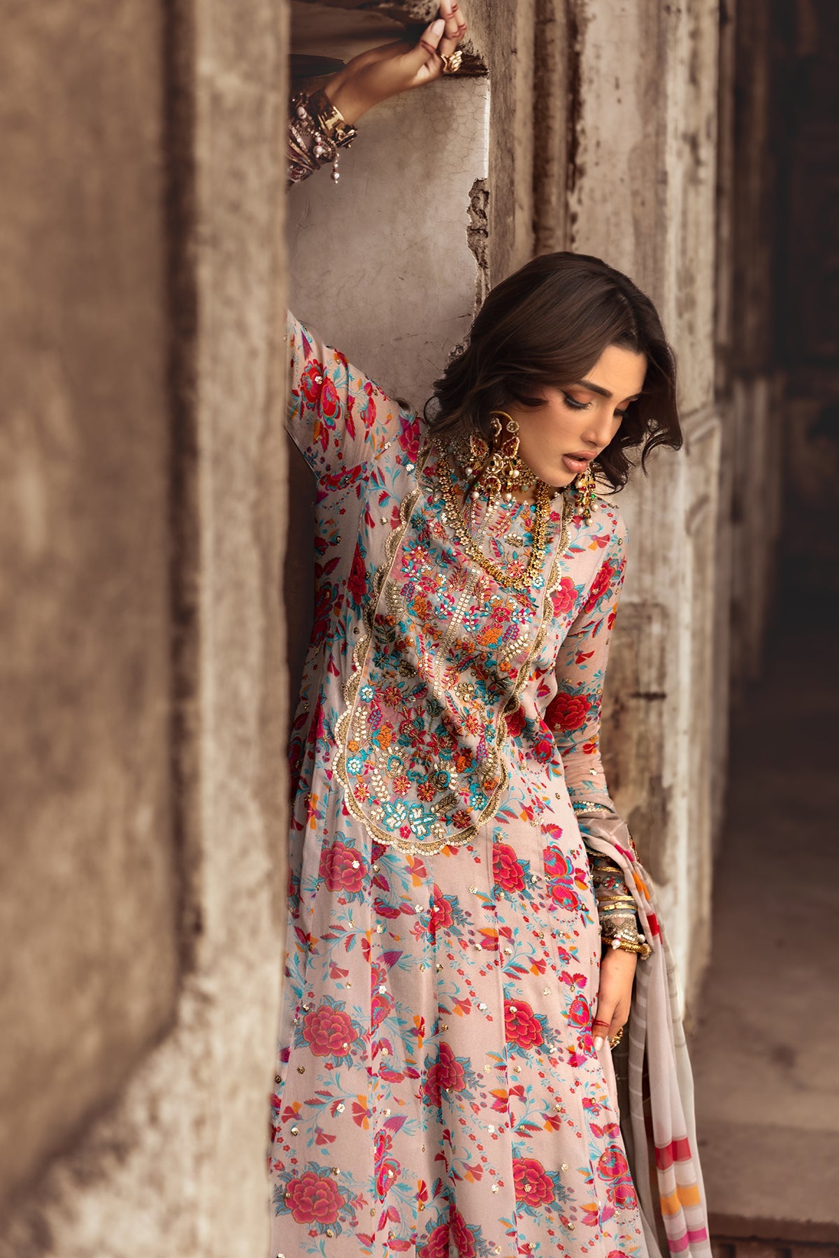 3-PC Unstitched Luxury Chiffon Collection VSL25-08